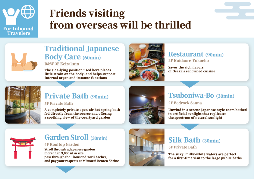 For Inbound Travelers : Friends visiting from overseas will be thrilled