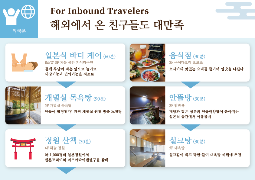 외국분 : For Inbound Travelers 해외에서 온 친구들도 대만족